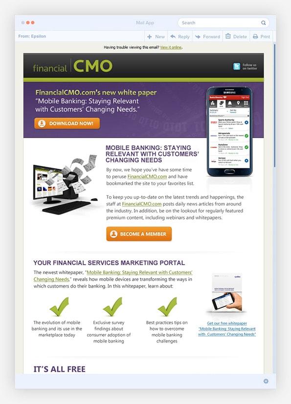 Abacus Full Service Agency Email Example 2