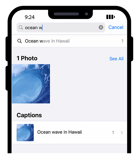 Photo Caption Search