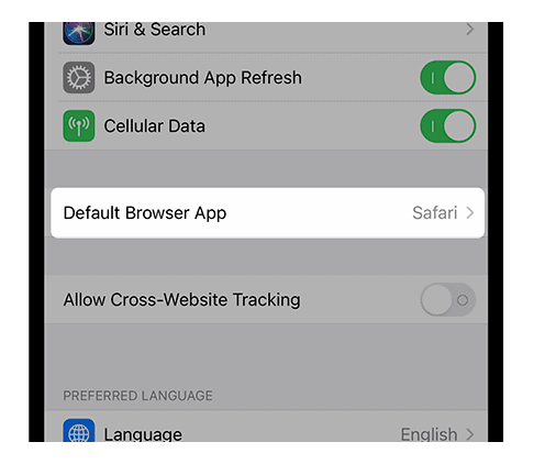 Change Default Browser