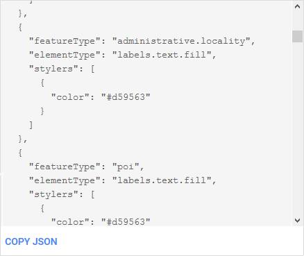 JSON Style Declaration
