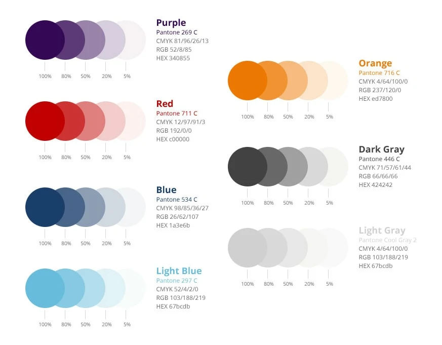 Rebranding Colorpalette Example