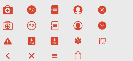 Mobile Application Development Iconography