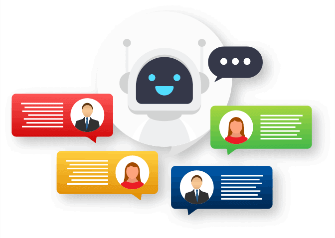 Artifical intelligence is used for making chatbots more usable in customer interactions.