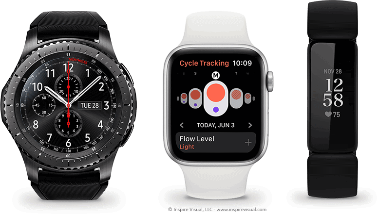 Smartwatches from Apple, Samsung and Fitbit are becoming increasingly popular.