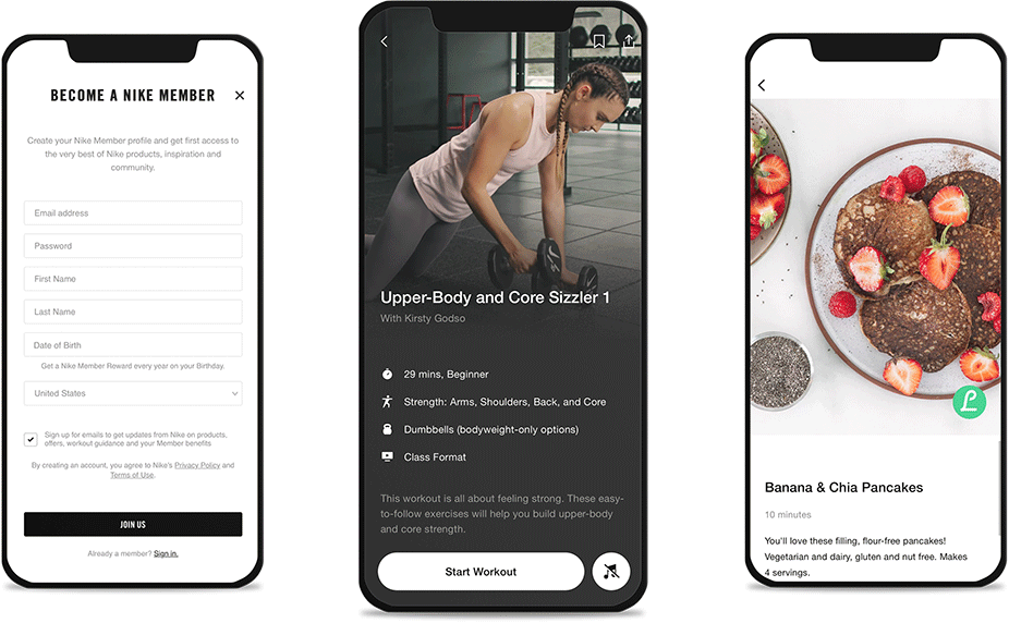 Nike training health app clearance