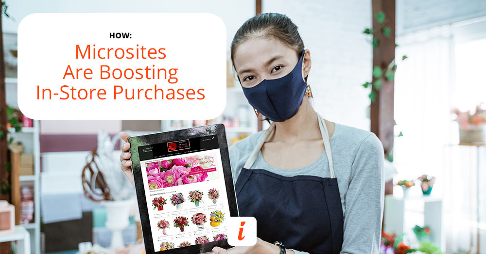 Stores take advantage of cost-effective microsites.