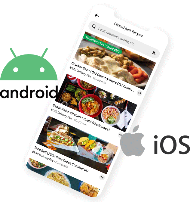 Android or iOS Restaurant app