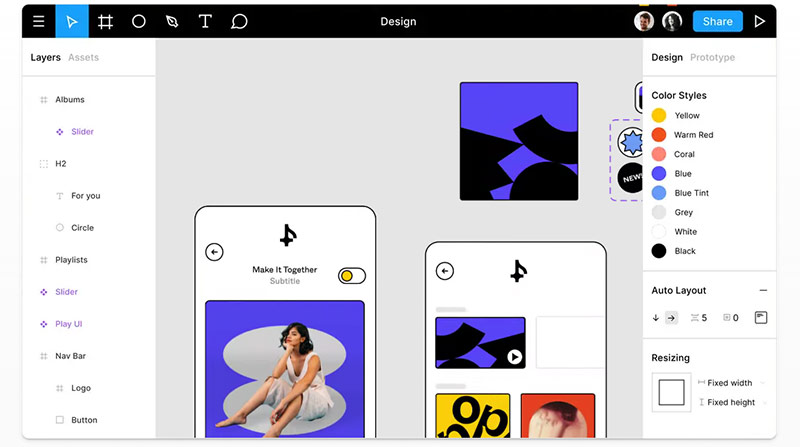 Figma program screenshot